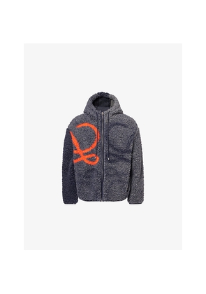 Mens Loewe Anagram Hooded Fleece Jacket