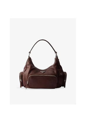 Womens Prada Medium Washed Leather Bag