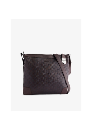 Womens Reselfridges Pre-Loved Gucci Guccissima Leather Crossbody Bag