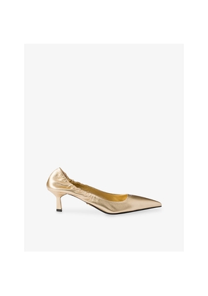 Womens Prada Mordoré Leather Pumps