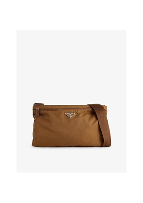 Womens Reselfridges Pre-Loved Prada Tessuto Zip-Top Woven Cross-Body Bag