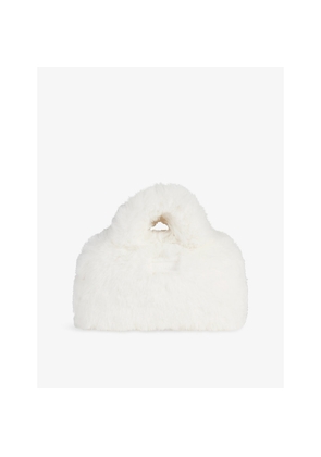 Womens Skims Branded Faux-Fur Mini Bag