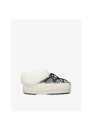 Womens Moon Boot x Guest In Residence Evx Chalet Faux-Fur Mules