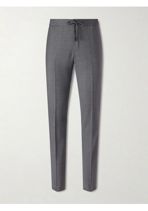 Slowear - Slim-Leg Virgin Wool Drawstring Trousers - Men - Gray - IT 44