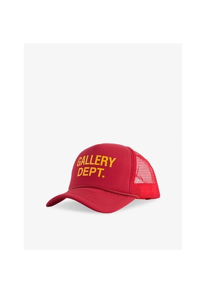 Mens Gallery Dept Logo-Print Woven Trucker Cap