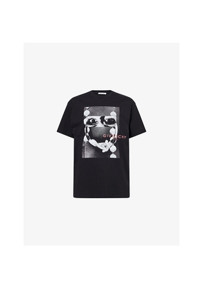 Mens Givenchy Graphic-Print Crewneck Cotton-Jersey T-Shirt