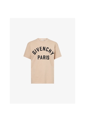 Mens Givenchy Paris Crewneck Cotton-Jersey T-Shirt