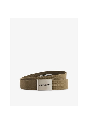 Mens Carhartt WIP Clip Chrome Woven Belt