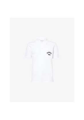 Mens Givenchy Brand-Embroidery Short-Sleeves Cotton-Piqué Polo Shirt