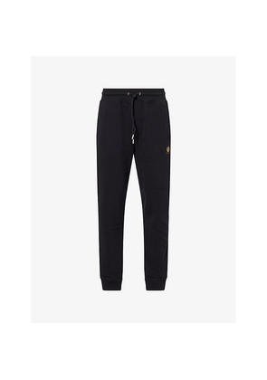 Mens Belstaff Brand-Patch Tapered-Leg Cotton-Jersey Jogging Bottoms