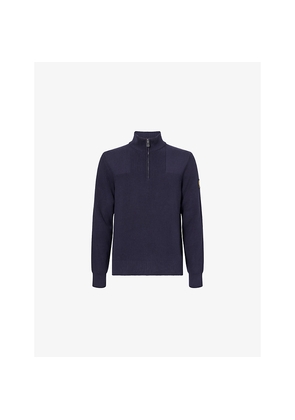 Mens Belstaff Commander Quarter-Zip Cotton Jumper