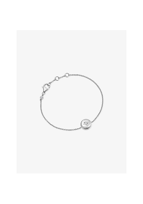 Womens Astley Clarke Biography Sterling-Silver and White Sapphire Locket Bracelet