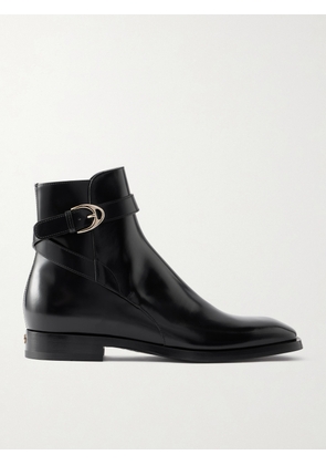 Gucci - Buckled Leather Boots - Men - Black - UK 8