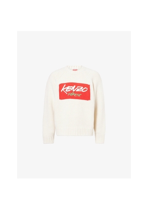 Mens Kenzo Futura Embroidered Wool Jumper
