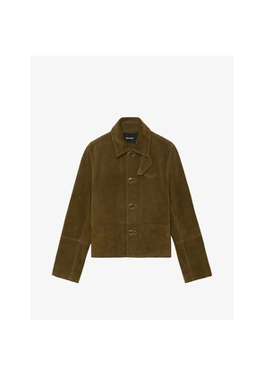 Womens Zadig&Voltaire Lessa Suede Leather Jacket