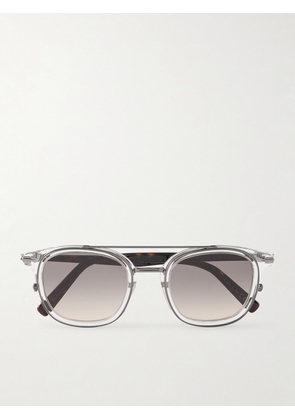 Dior Eyewear - DiorBlackSuit S14l Square-Frame Acetate and Silver-Tone Sunglasses - Men - Neutrals
