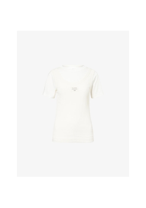 Womens Acne Studios Ecleo Double-Layer Stretch-Cotton T-Shirt