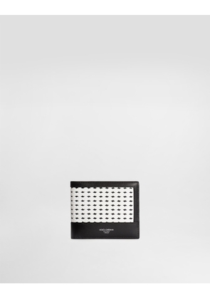 Dolce & Gabbana Woven Plongé Calfskin Wallet - Man Wallets And Small Leather Goods Multi-colored Onesize