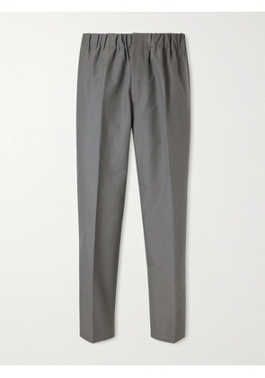 Jil Sander - Tapered-Leg Cotton Trousers - Men - Gray - IT 44