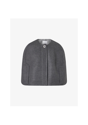 Womens Givenchy Cropped Wool and Cashmere-Blend Cape