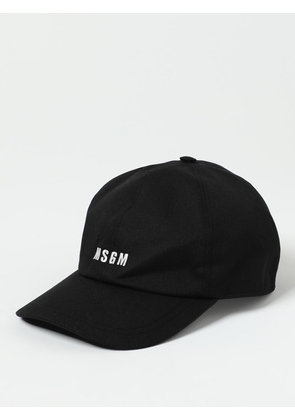 Msgm hat in cotton with embroidered logo