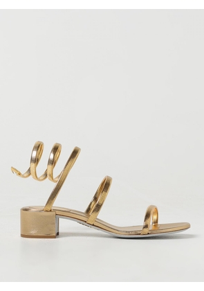 Heeled Sandal RENE CAOVILLA Woman color Gold