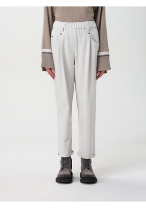 Pants BRUNELLO CUCINELLI Woman color Yellow Cream