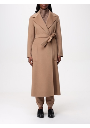Coat 'S MAX MARA Woman color Camel