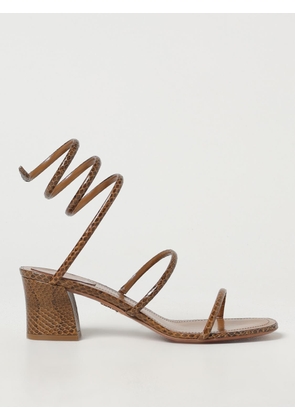 Heeled Sandal RENE CAOVILLA Woman color Leather