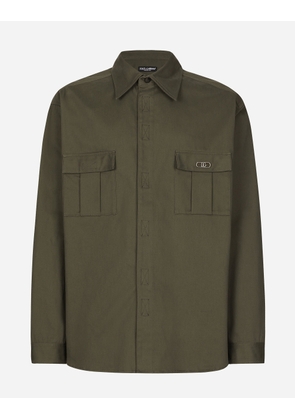 Dolce & Gabbana Cotton Shirt With Pockets - Man Shirts Multicolor 42