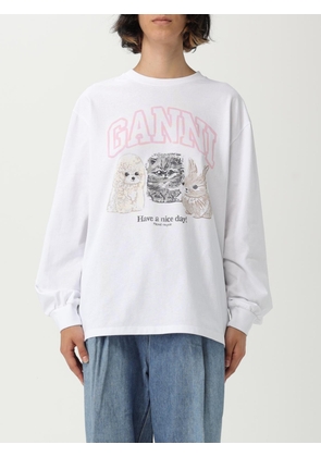 Sweatshirt GANNI Woman color White