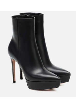 Gianvito Rossi Dasha leather ankle boots