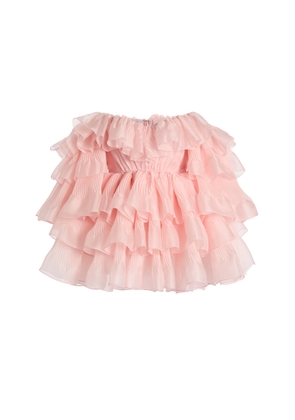 Giambattista Valli Ruffled Organza Mini Dress - Moda Operandi