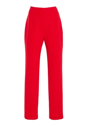 Carolina Herrera Emilie Bi-Stretch Wool Straight-Leg Pants - Moda Operandi