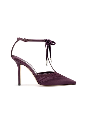 Jimmy Choo Afia Satin Pumps - Moda Operandi