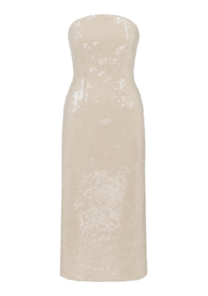 The OWN Studio Exclusive Sequined Crescent Neck Midi - Moda Operandi