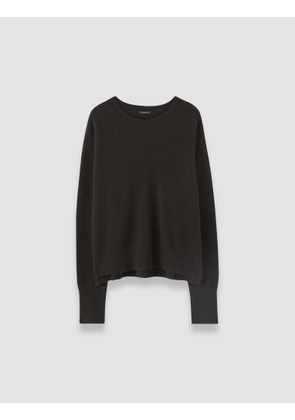Brushed Cashmere Round Neck Jumper - M
