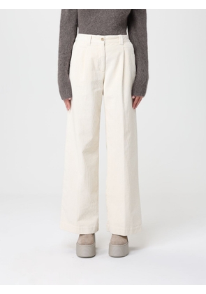 Pants WOOLRICH Woman color Milk