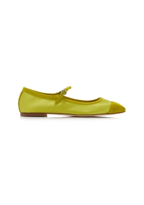 Aeyde Uma Satin Mary Jane Flats - Moda Operandi