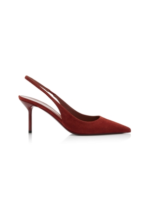 Paris Texas Lidia Suede Slingback Pumps - Moda Operandi