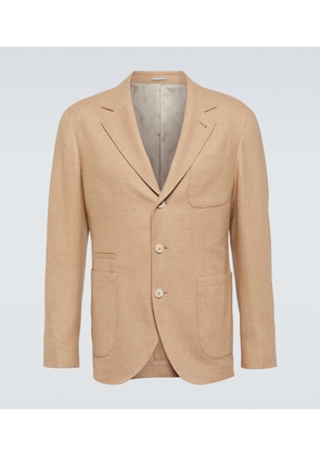 Brunello Cucinelli Wool, cashmere, and silk twill blazer