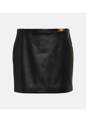 Versace Medusa '95 leather miniskirt