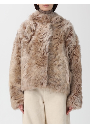 Fur Coat YVES SALOMON Woman color Beige
