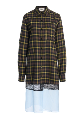Coperni Multi Layer Shirt Cotton-Silk Dress - Moda Operandi
