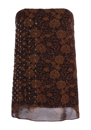 Dries Van Noten Embellished Georgette Top - Moda Operandi