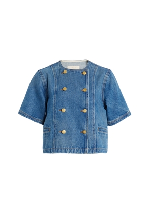 Ulla Johnson The Serge Denim Cropped Jacket - Moda Operandi