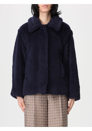 Coat MAX MARA Woman color Marine