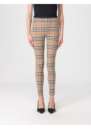 Pants BURBERRY Woman color Beige