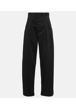 Isabel Marant Lenadi high-rise cotton wide-leg pants