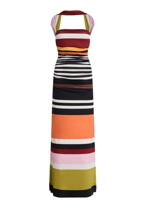 Cala de la Cruz Ornella Ruched Jersey Maxi Dress - Moda Operandi